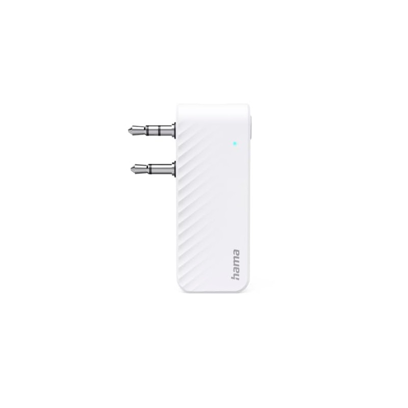 Bluetooth®-Audio-Transmitter für Flugzeuge und universal, 10h, m. AUX, Weiß