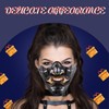 FRCOLOR Half Mask, Halloween Cosplay, Tendog, Devil, Scary, Masquerade, Costume,