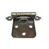 Semi-Concealed Hinge in Antique Brass - 4 Pack
