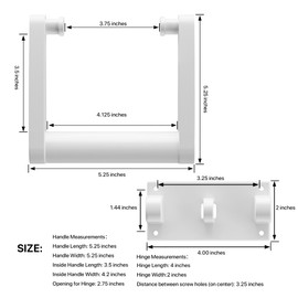 21025 Coolers Replacement Handles for Igloo 90-100 Qt Coolers,Igloo Cooler Parts,Igloo Cooler Plastic Handles,High Strength Cooler Handles and Screws Replacement Kit -2 Pack