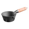 Cabilock Melting Pot Cast Iron Sauce Pan Pre- Seasoned Basting