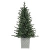 Haute Decor 4.5 Foot Barcelona Blue Spruce Potted Tree with
