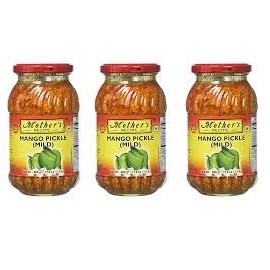 Mothers Mango Pickle Mild 500gm(Pack of 3) | Crafted from traditional recipes | Balanced spices for a delightful kick | Handpicked mangoes and quality spices | Enhance any meal