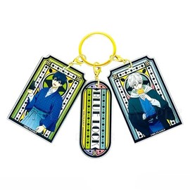 Tees Factory BL-5581398IN Blue Lock 3 Charm Key Chain Kiyoyo + Seijiro Nagi Character H2.4 x W1.6 x Depth 0.1 inches (60 x 40 x 3 mm), Base (H x W x D): 4.7 x 1.0 x 0.1 inches (120 x 25 x 3 mm)