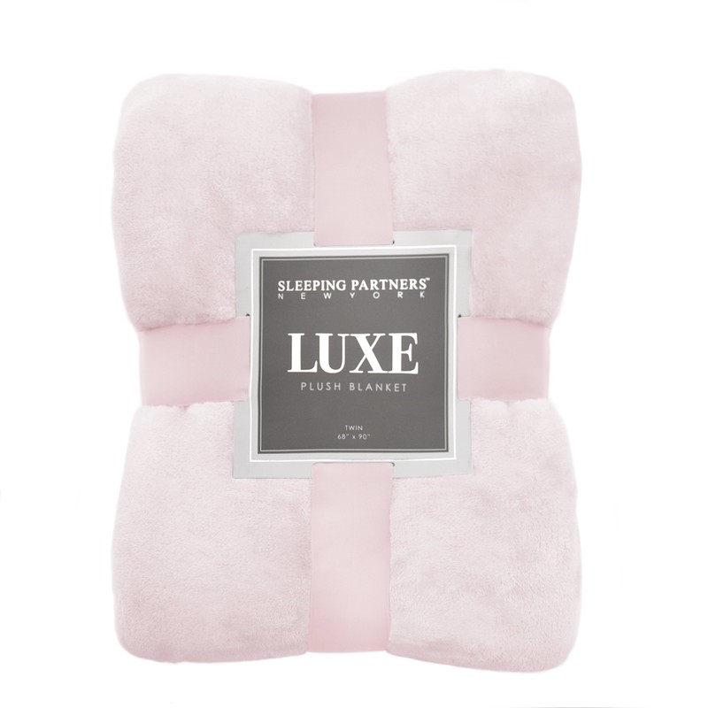 Sleeping Partners Luxe Solid Plush Blanket Twin Blanket-68 X90, Twin,
