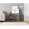 HOMIDEC Shoe Rack, 4 Tier Shoe Storage Cabinet 16 Pair