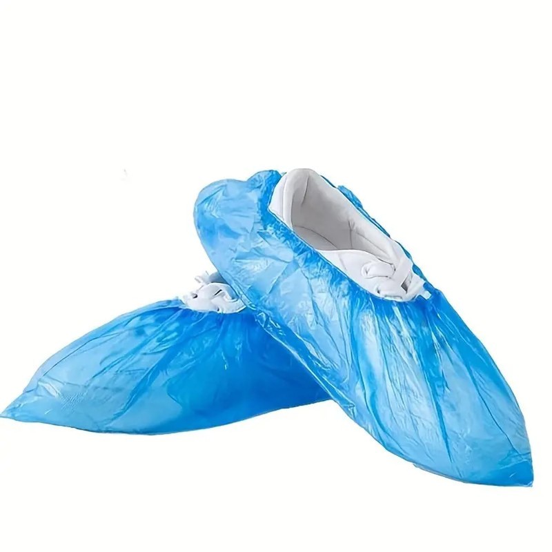 Set of 10 Disposable CPE Overshoes - High Tear Resistance