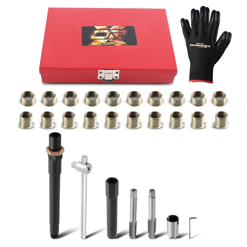 maXpeedingrods Spark Plug Thread Repair Kit, M14 x 1.25 Taps