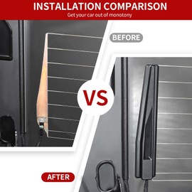 SQQP Rear Window Wire Protection Cover Compatible with Ford Bronco & Bronco Sport 2021-2023+,Tailgate Rear Door Glass Heating Line Cover(Black)