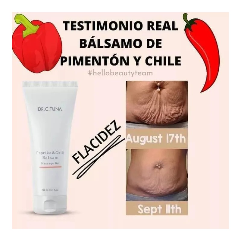 Gel Masaje Paprika Chile Flacidez Celulitis 150ml Mentol