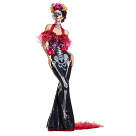 Party King Women's Glamour Muerta Day of The Dead, Multi, Medium