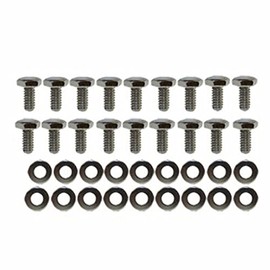 Pirate Mfg Chrome Transmission Pan Bolts & Washers Kit Gm Hot Rod