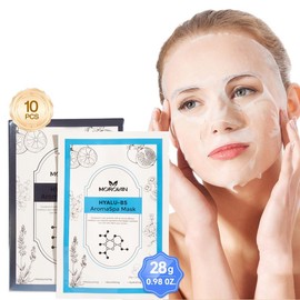Morovan AromaSpa HYALU-B5 Bio-Collagen Hydrating Face Masks, 10pcs - Alcohol-Free, Moisturizing & Firming for All Skin - Specification: HYALU-B5