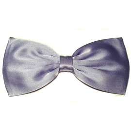 Satin Solid Color Hair Bow Collection (Lavender, Alligator Clip)