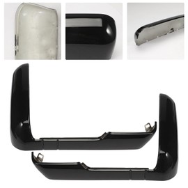 Black Tow Mirror Cover Fits Sierra/Silverado 2500HD 3500HD 2020 2021 2022 2023, Top and Side Mirror Housing Cover Trim (Clip-on), Replaces #84468904 84468910