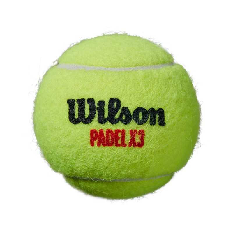 WILSON X3 Padel Ball - Yellow, 3 Ball Can