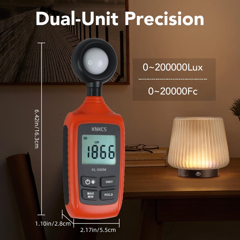 KNKCS Professional Light Meter for Plants, Accurate Light Meter Photography