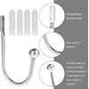 2PCS Curtain Tie Backs Hooks, Metal Curtain Holdbacks, Window Curtain