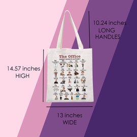 Office Tote Bag Office TV Show Inspired Gift Office Canvas Bag Office Show Fans Gift (DWI-SCH Tote)