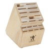 HENCKELS 19-Slot Knife Storage Block - Distressed White