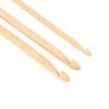 6Pcs Wood Hand Loom Stick Set Wood Weaving Crochet Needle