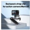 Insta360 X4/ONE X3/ONE X2/Ace Pro/Gopro Series 360 Rotating Backpack Clip