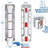 STORAGENIE Coffee Pod Holder Side Mount K Cup Pods Dispenser
