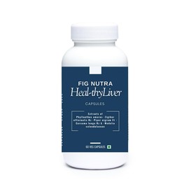 FiG Nutra's Heal~thyLiver – Advanced Liver Detox & Digestive Health Supplement | Curcuma, Piper Nigrum, Zingiber, Bhumyamalaki, Pila Bhangra | Supports Fatty Liver Detox, Promotes Liver Vitality