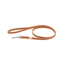 Julius-K9 Color & Gray Super-Grip Leash with Handle and O-Ring, 14 mm x 1.2 m, Orange-Gray, 64 g