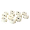 MARTHA STEWART Flameless LED, Tealight Candles,Plastic, Ivory with Batteries, 12