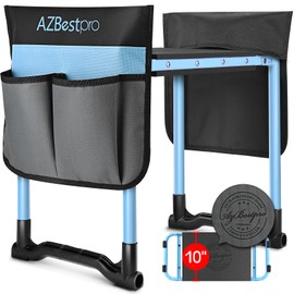 AZBESTPRO Garden Kneeler and Seat, Upgraded Foldable Heavy Duty Gardening Stool - Widened to 10" Stable Wear-Resistant Prevent Knee and Back Pain, Bench High-End 2 Large Tool Bags Gift for Men Women