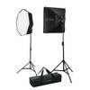 CLAR Basic 2-Light LED Softbox Kit
