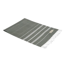 KZY LONDON Original Turkish Hand Towel (Set of 2) for Kitchen and Bathroom - 100% Cotton, 45 x 90 cm Decorative Hand, Face, Hair, Gym, Yoga, Tea, Dishcloth, Bath (Army Green)