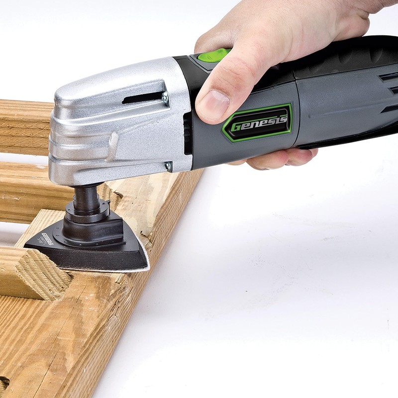 Genesis GMT15A 1.5-Amp Multipurpose Oscillating Tool with 19-Piece Accessory Set