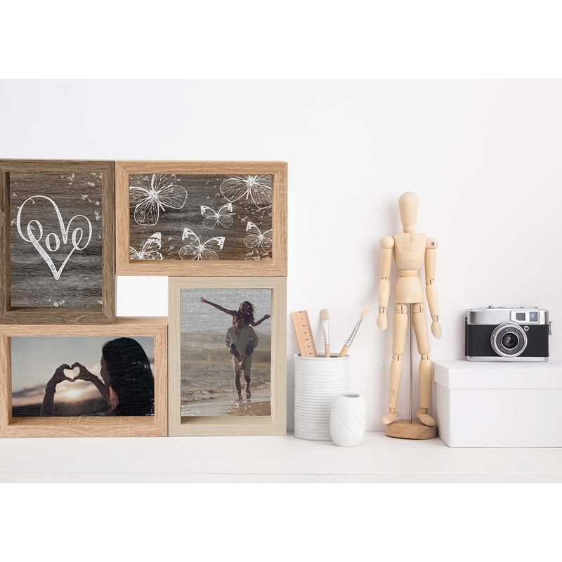 accent by nielsen Picture Frame Collage Mixed Colours 4 Photos