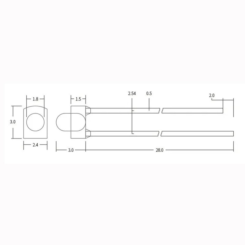 Cleiscry 100 Pieces 1.8 mm 5 Colours Each 20pcs Round