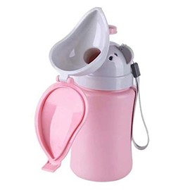 BREEZEE Baño Portatil Orinal, Urinario Portátil, Baño Entrenador, Niña y Bebé - Rosa, Ideal en Viajes, Salidas Y Paseos. Bacinicas entrenadoras niños, Aprueba de Fugas, Bacinica Diseño Infantil