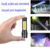 CLEZGO Mini Flashlights Rechargeable LED-Small Flashlights Powerful USB Rechargeable Flashlight