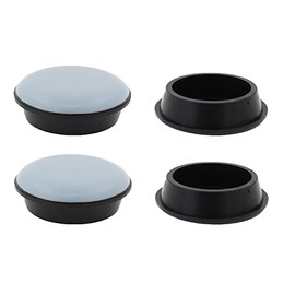 4x EasyMove PTFE Teflon Glider Furniture Castor Cups - 30mm