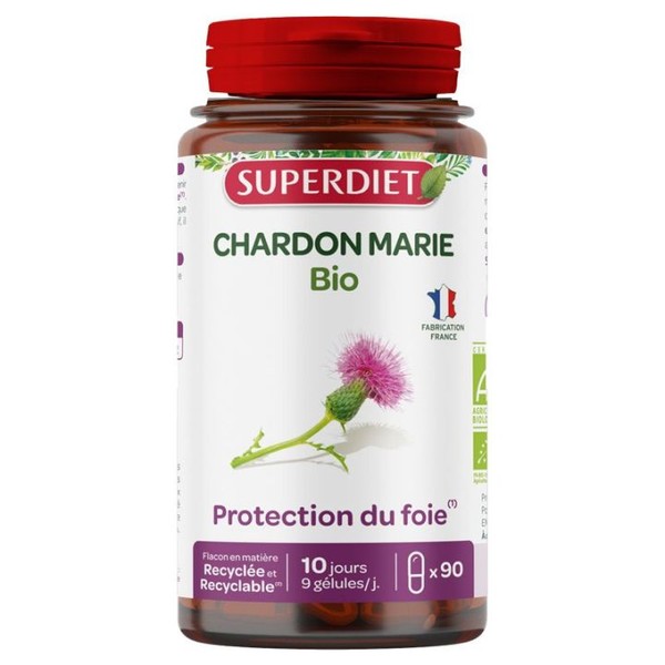 Superdiet Chardon Marie Bio Protection du Foie 90 gélules