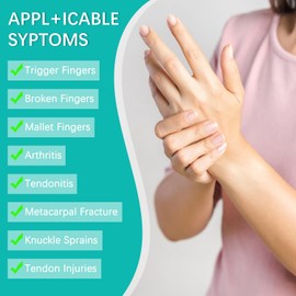 VHOPMORE Pinky Finger Splints, Trigger Finger Splints for Little Finger, Pinky Support Brace for Right & Left Hand, Wrist and Pinky Fracture Finger Stabilizer for Arthritis, Injury, Tendonitis, Broken