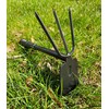 Mivos Double Hoe for the Garden with Triangle Steel –