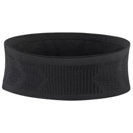 Modest Joy ランニングポーチ ウェストバッグ 腹巻タイプ 密着 揺れない 超軽量 洗濯OK スマホ収納 水筒 鍵 香水 クレジットカード 携帯 セキュリティーポーチ 旅行 ウォーキング ジョギング (ブラック)