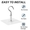3 Pack Ceiling Hooks Adhesive, Ceiling Hooks Heavy Duty for