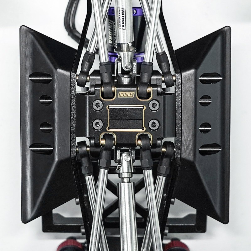 INJORA Bent Rock Sliders Side Pedal for 1/18 RC Crawler