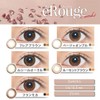 エルージュ(eRouge) 2weekカラコン / 1箱6枚入り　カラー：フレアブラウン(度数 0.00 / 度なし)