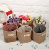 Cotton Linen Storage Bag, Clothes Bag Hanging Cotton Linen Basket