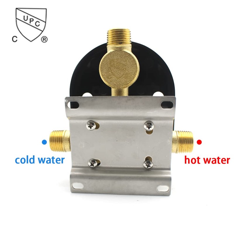 Drettyer 2 Way Outlet Function Solid Brass Shower Diverter Valve