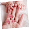 Gatuida 100 Pcs Mini Acrylic Pacifiers for Shower Games Reusable