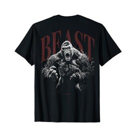 Wild graffiti gorilla backprint animal monkey ape gorilla T-Shirt